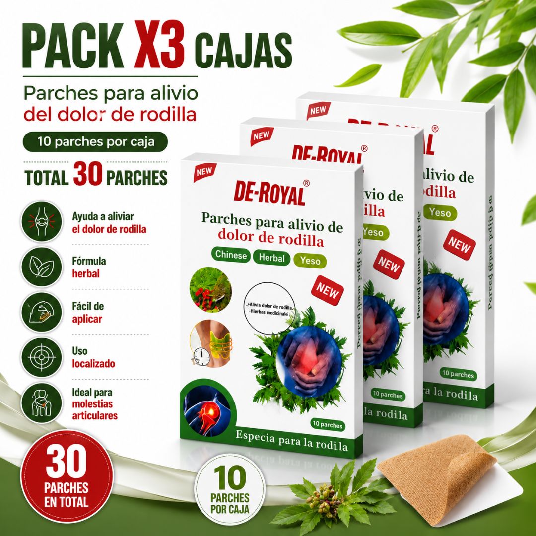 Parches para el Dolor de Rodillas | Alivio Rápido y Duradero