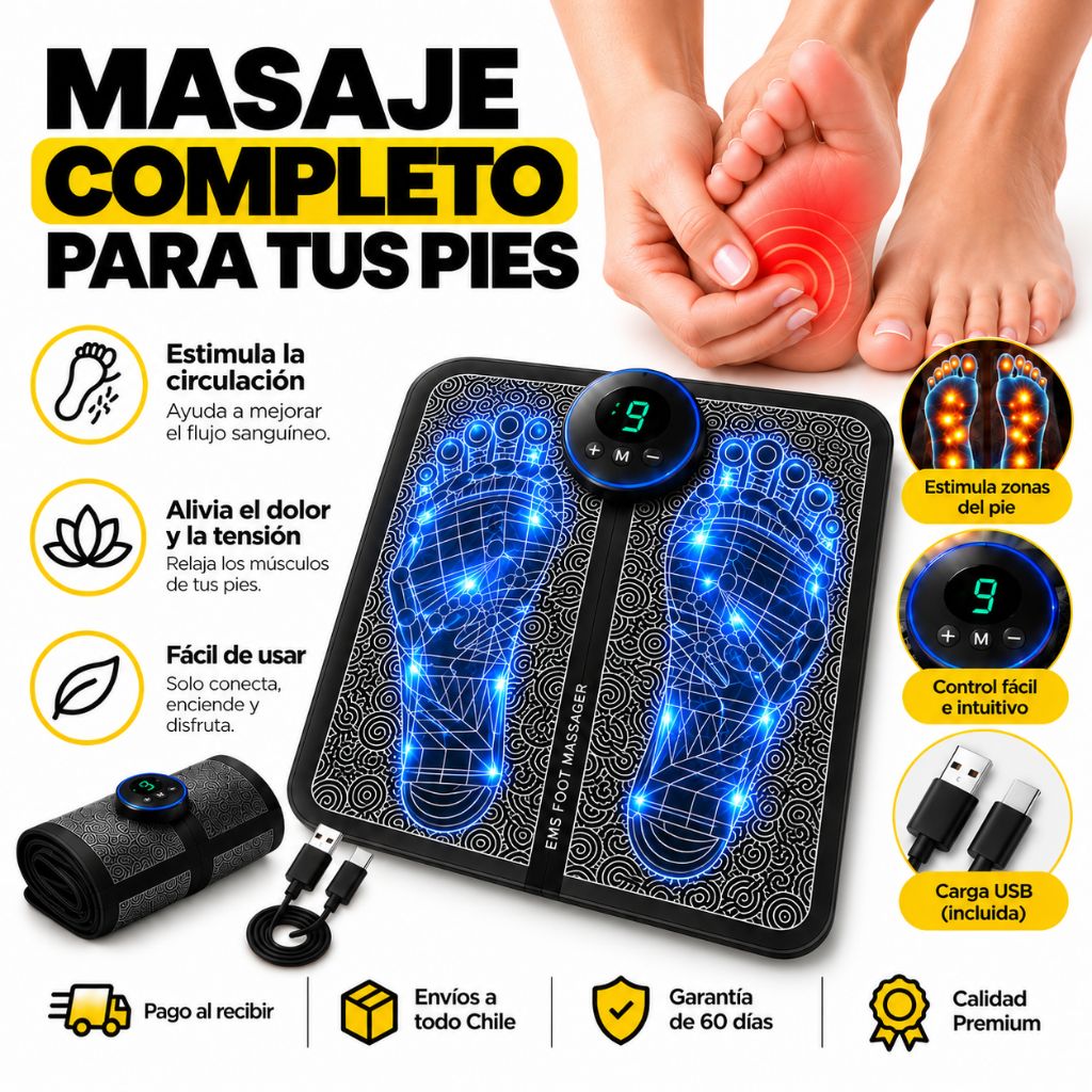 Masajeador de Pies - Alivia Cansancio, Tensión y Dolor