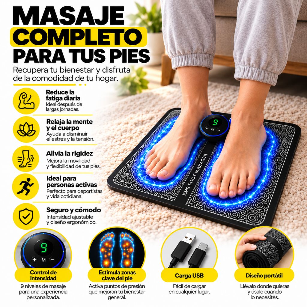 Masajeador de Pies - Alivia Cansancio, Tensión y Dolor